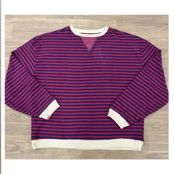 NEW Free People Classic Striped Oversized Crewneck - Picture 3 of 10